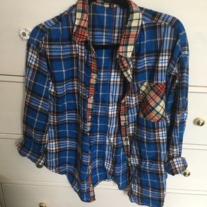 Multi colored flannel